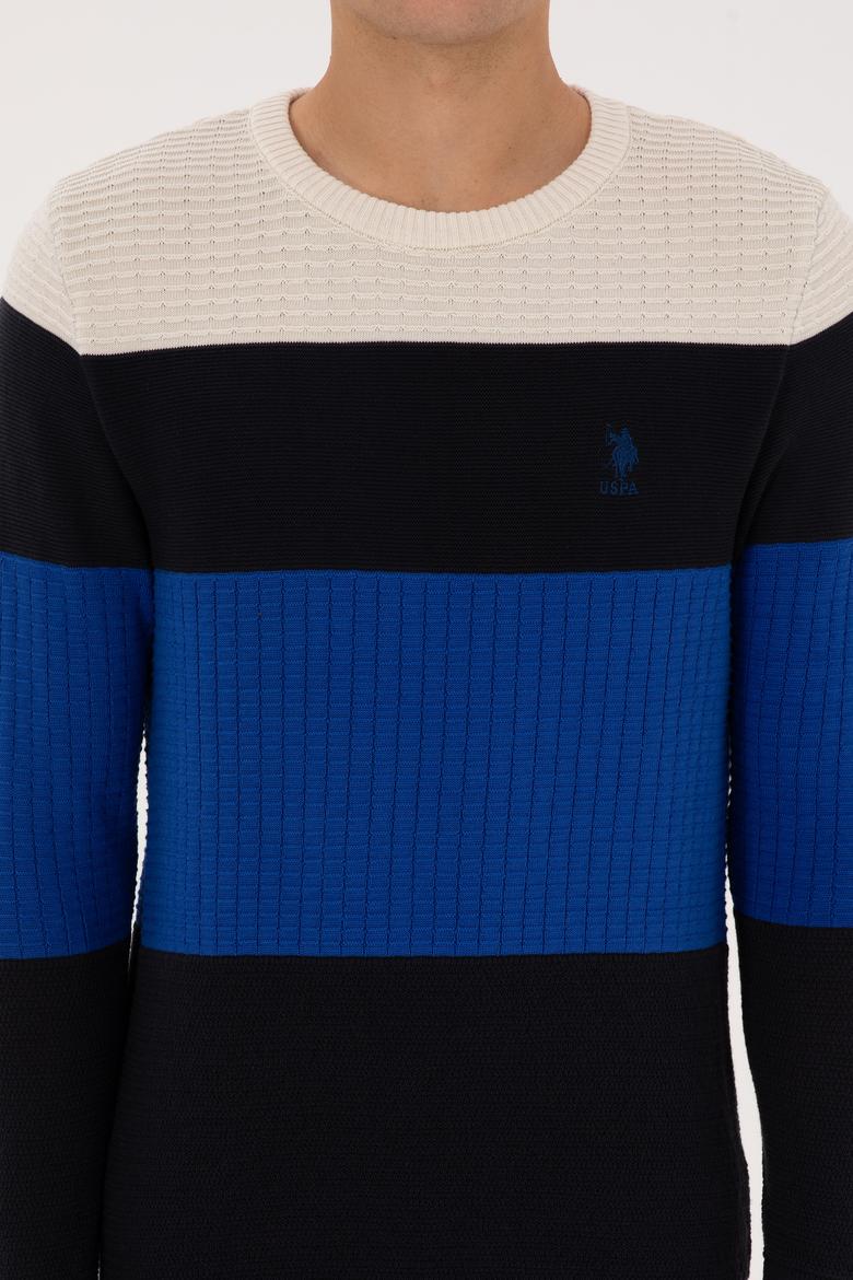 Erkek Regular Fit Bisiklet Yaka Lacivert Sweatshirt - 50307828006