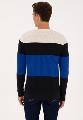 Erkek Regular Fit Bisiklet Yaka Lacivert Sweatshirt - 50307828006