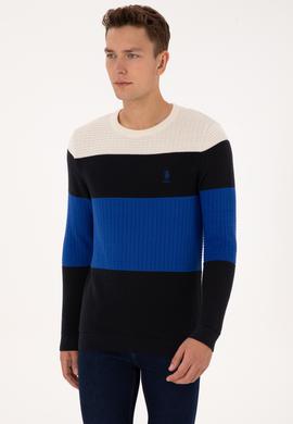 Erkek Regular Fit Bisiklet Yaka Lacivert Sweatshirt - 50307828006