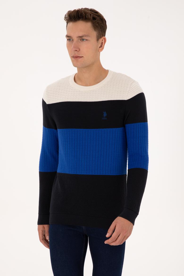 Erkek Regular Fit Bisiklet Yaka Lacivert Sweatshirt - 50307828006