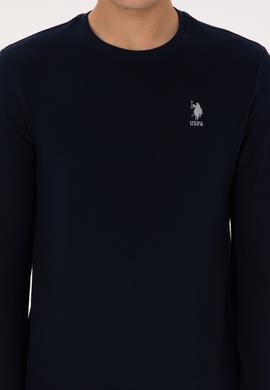 Erkek Regular Fit Bisiklet Yaka Lacivert Sweatshirt - 50310310007