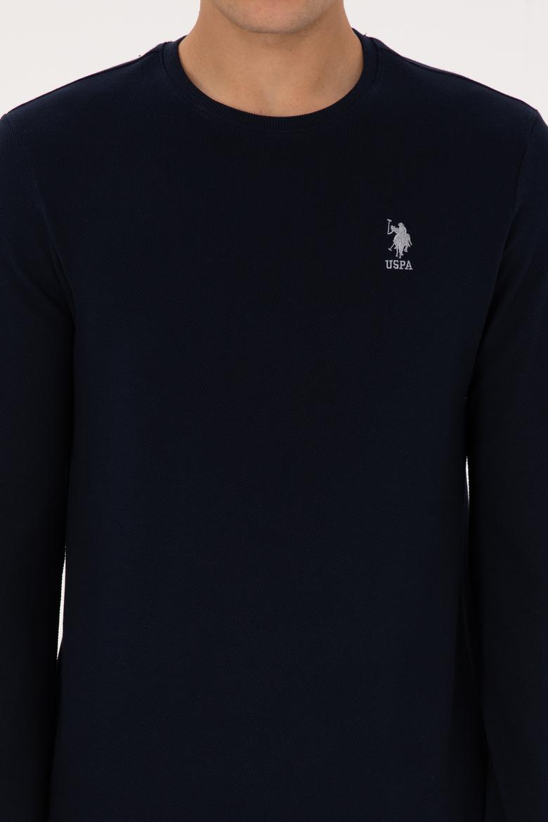 Erkek Regular Fit Bisiklet Yaka Lacivert Sweatshirt - 50310310007