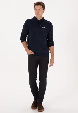 Erkek Regular Fit Kapüşonlu Lacivert Sweatshirt - 50316349007