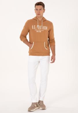 Erkek Regular Fit Kapüşonlu Camel Sweatshirt - 50315527001