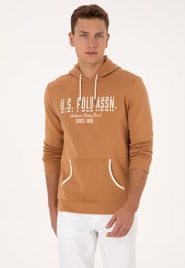 Erkek Regular Fit Kapüşonlu Camel Sweatshirt - 50315527001