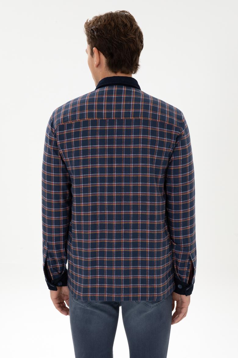 Erkek Lacivert Uzun Kollu Gömlek - 50316574016