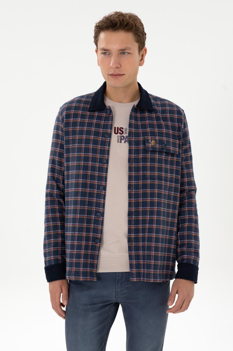 Erkek Lacivert Uzun Kollu Gömlek