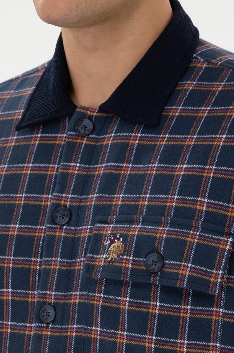 Erkek Lacivert Uzun Kollu Gömlek