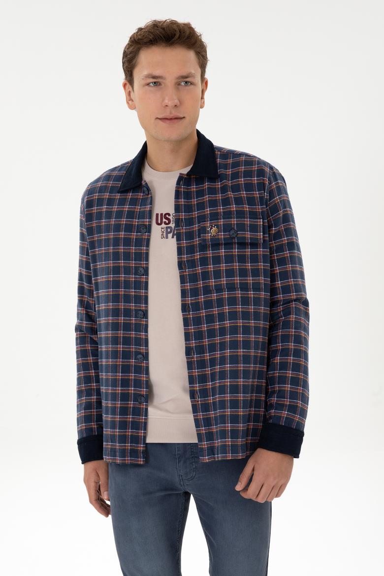 Erkek Lacivert Uzun Kollu Gömlek - 50316574016