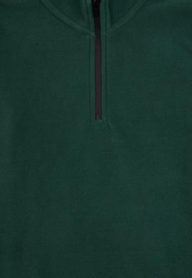 Erkek Çocuk Koyu Yeşil Yarım Fermuarlı Sweatshirt - 50313841007