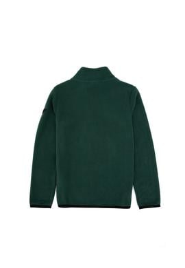 Erkek Çocuk Koyu Yeşil Yarım Fermuarlı Sweatshirt - 50313841007