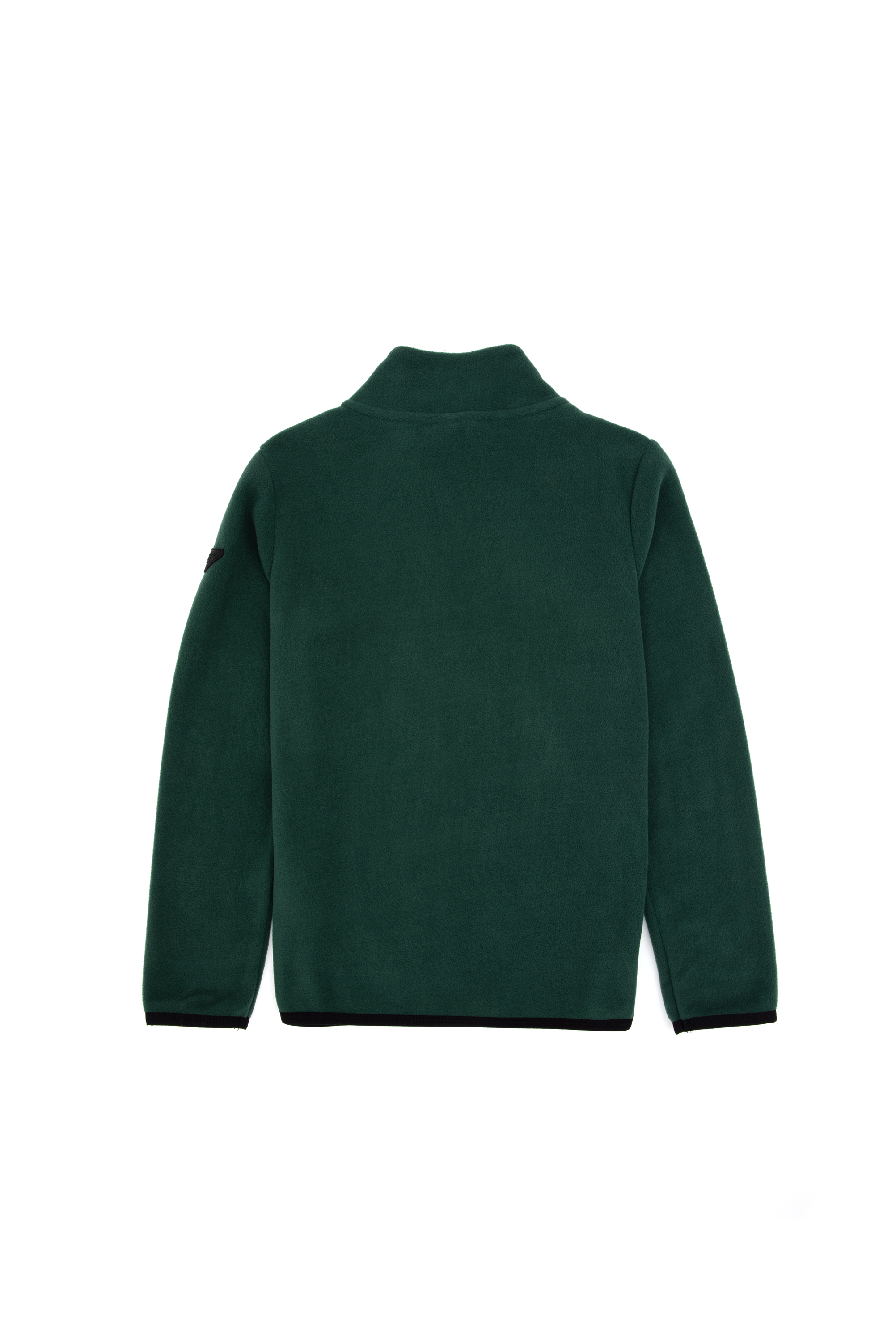 Erkek Çocuk Koyu Yeşil Yarım Fermuarlı Polar Sweatshirt - Image 6