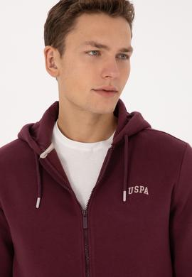 Erkek Regular Fit Koyu Bordo Şardonlu Örme Hırka - 50313755091