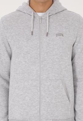 Erkek Regular Fit Açık Gri Şardonlu Örme Hırka - 50313755121