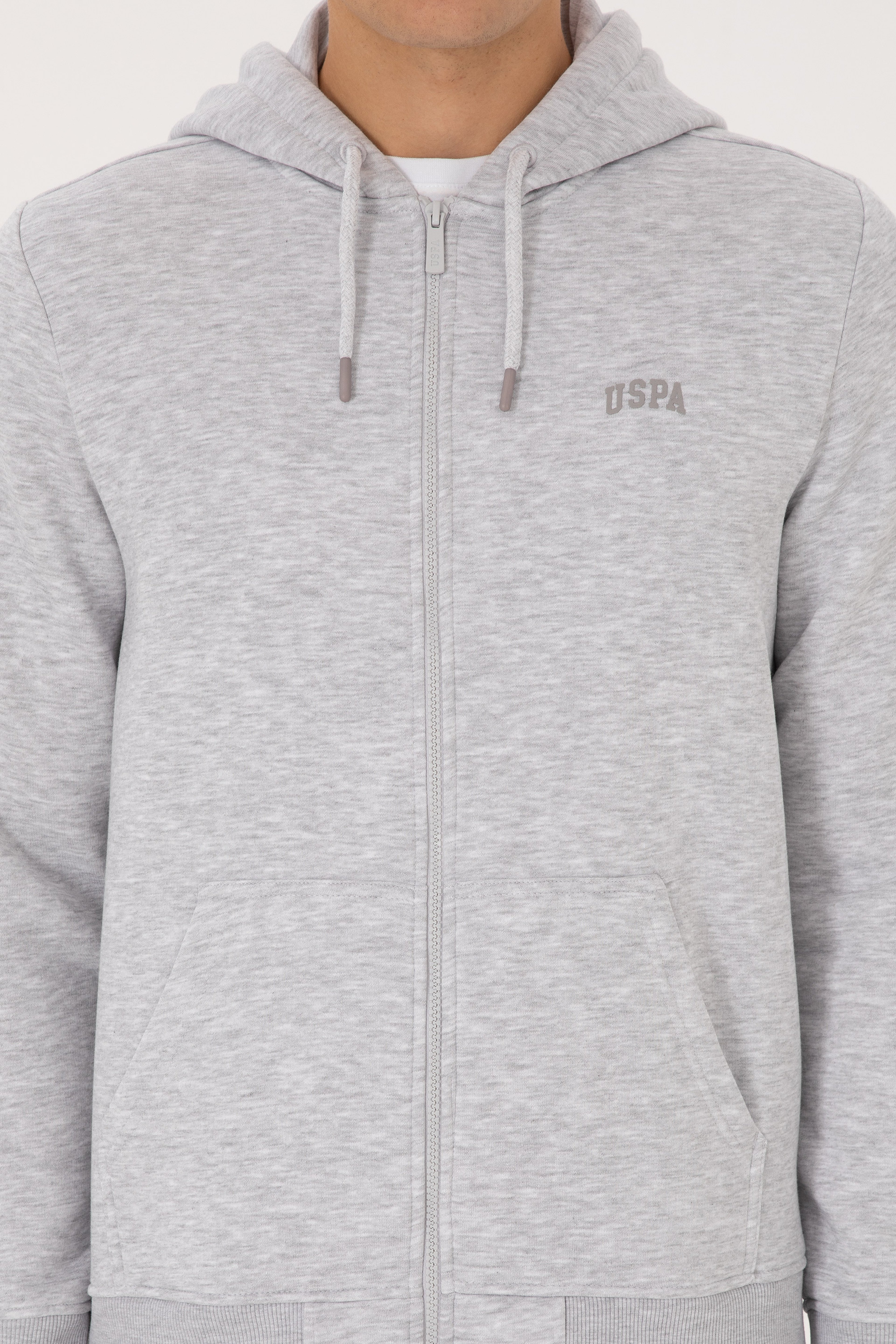 Erkek Regular Fit Açık Gri Şardonlu Örme Hırka - Image 6