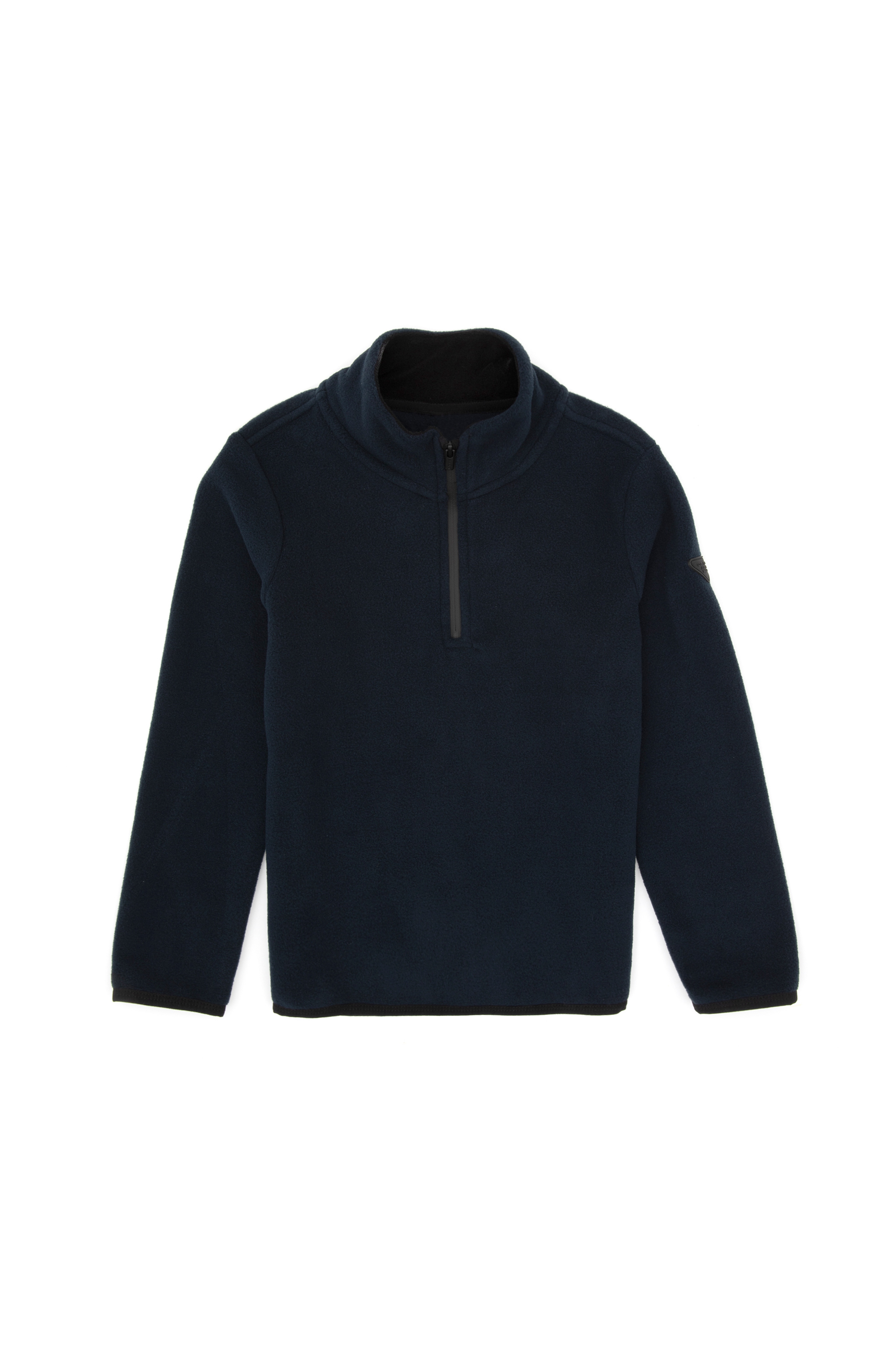 Erkek Çocuk Lacivert Yarım Fermuarlı Polar Sweatshirt