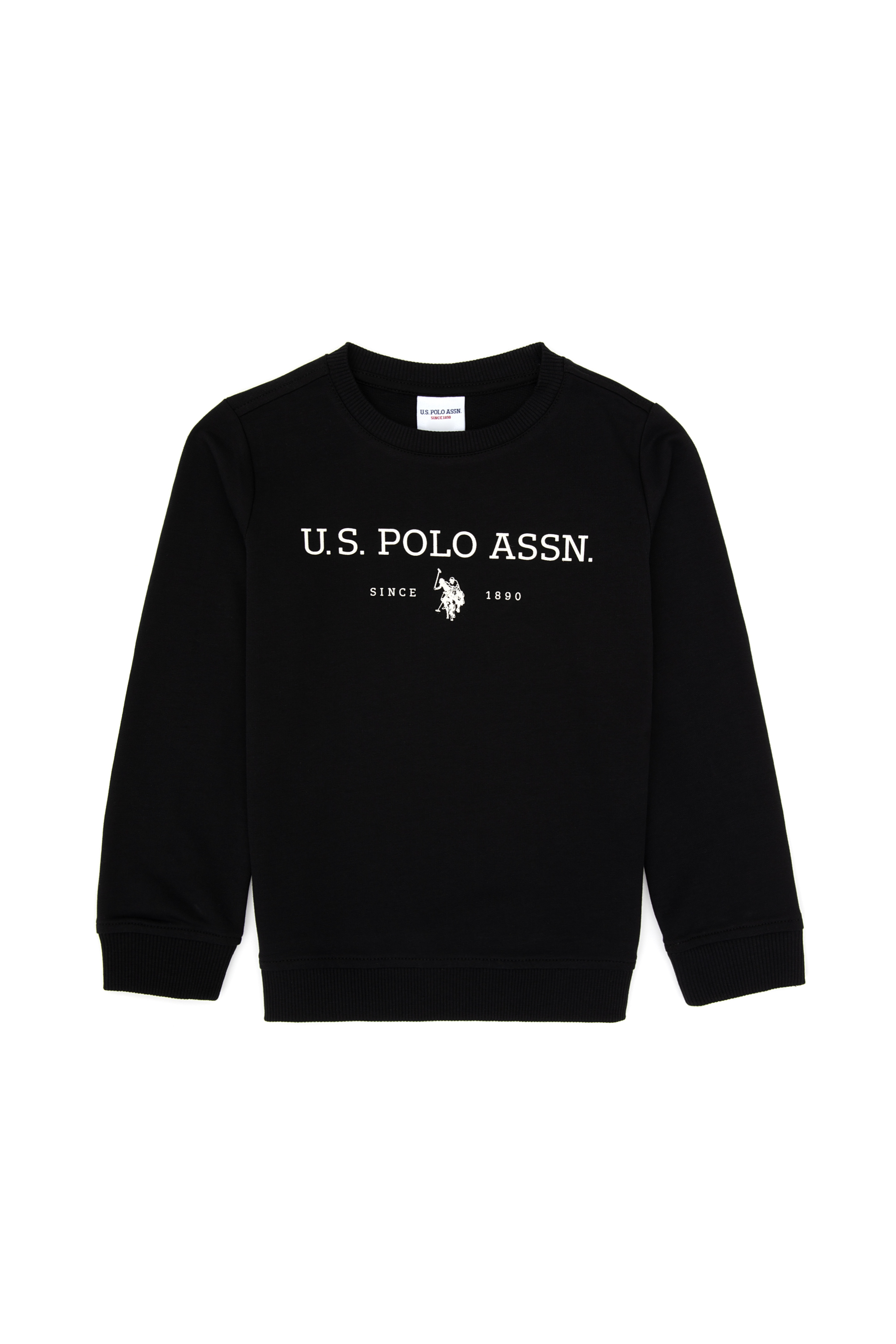 Erkek Çocuk Siyah Bisiklet Yaka Sweatshirt - Image 5