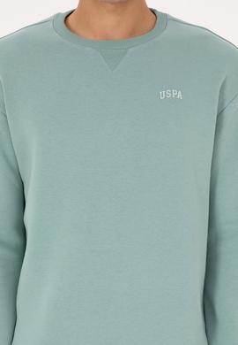 Erkek Comfort Fit Bisiklet Yaka Şardonlu Mint Basic Sweatshirt - 50313757154