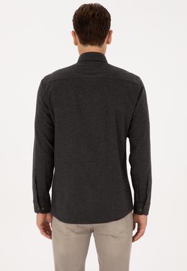 Erkek Siyah Uzun Kollu Basic Gömlek - 50316721015