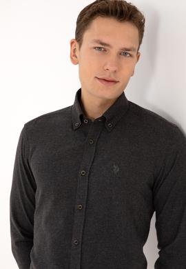 Erkek Siyah Uzun Kollu Basic Gömlek - 50316721015