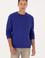 Erkek Comfort Fit Bisiklet Yaka Şardonlu Mor Basic Sweatshirt