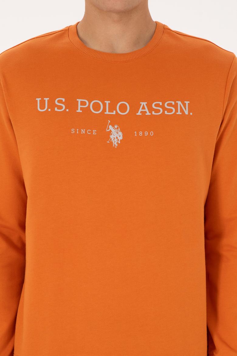 Erkek Regular Fit Bisiklet Yaka Bakır İnce Basic Sweatshirt - 50313743006