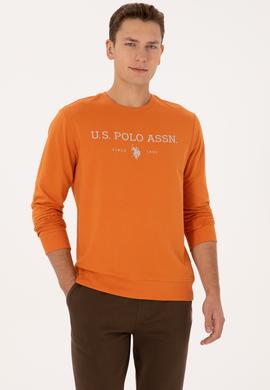 Erkek Regular Fit Bisiklet Yaka Bakır İnce Basic Sweatshirt - 50313743006