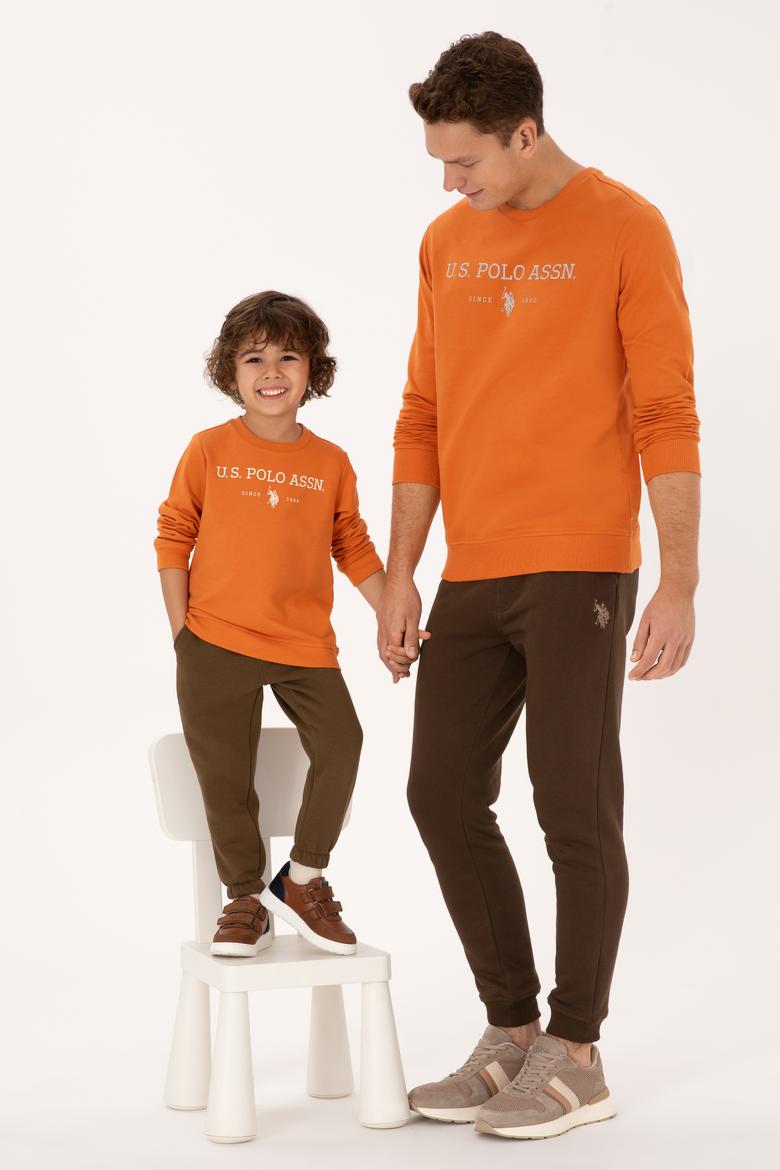 Erkek Çocuk Bakır Bisiklet Yaka Sweatshirt