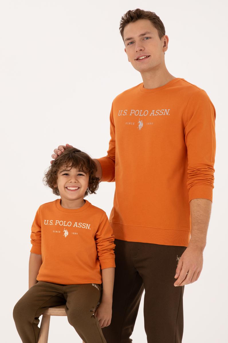 Erkek Çocuk Bakır Bisiklet Yaka Sweatshirt