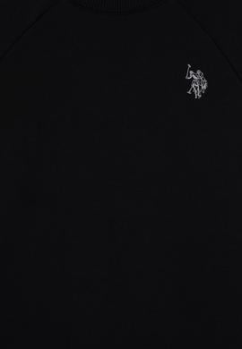 Erkek Çocuk Siyah Basic Bisiklet Yaka Sweatshirt - 50313832011