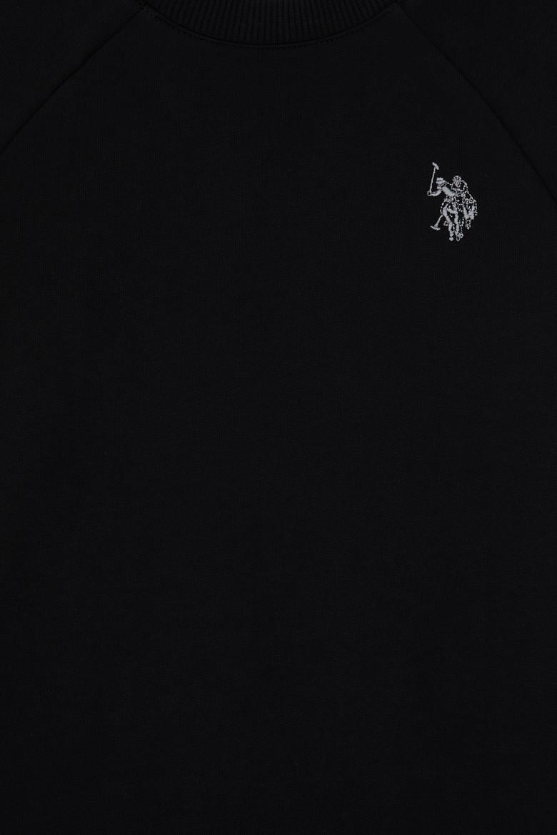 Erkek Çocuk Siyah Basic Bisiklet Yaka Sweatshirt - 50313832011