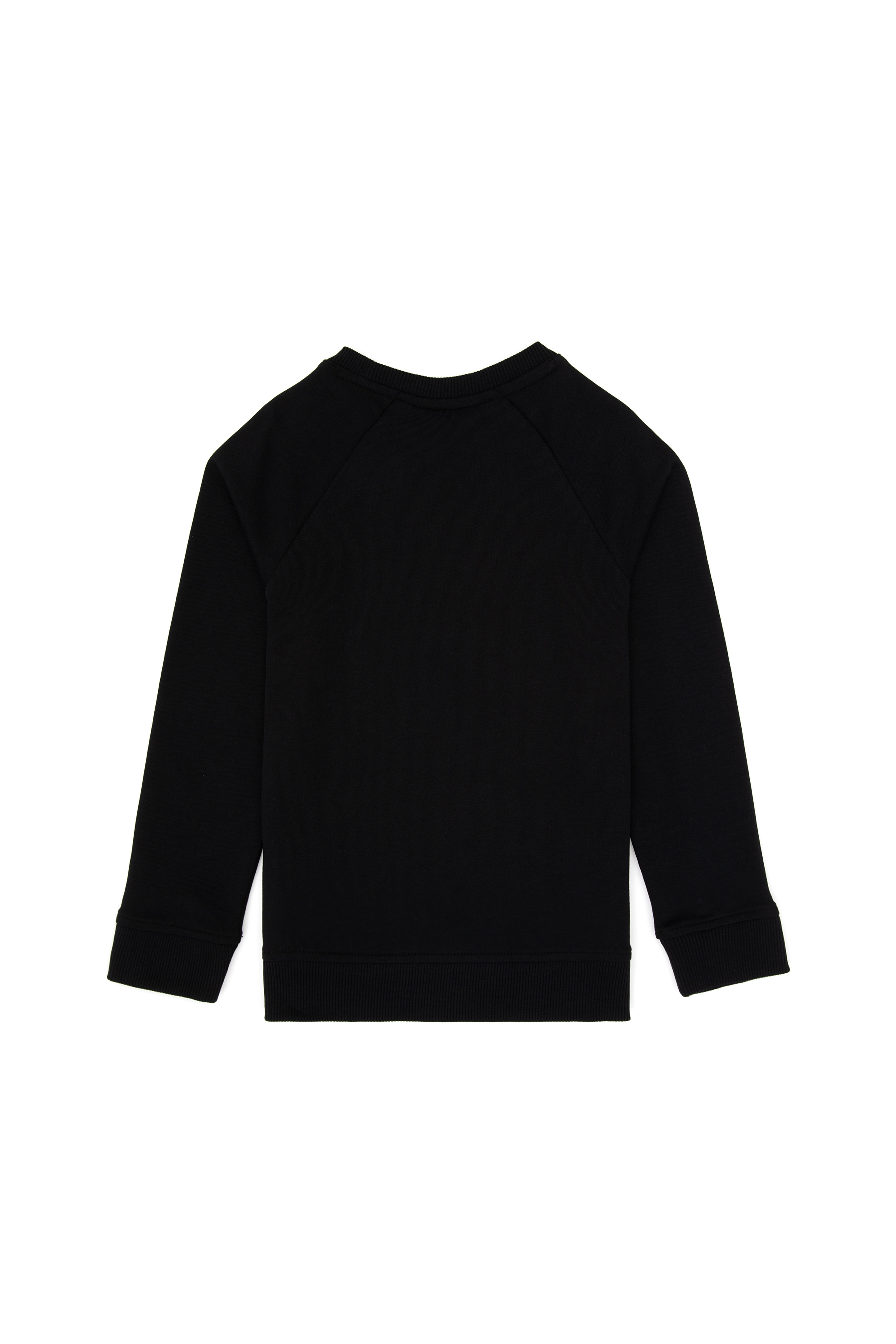 Erkek Çocuk Siyah Basic Bisiklet Yaka Sweatshirt - Image 6