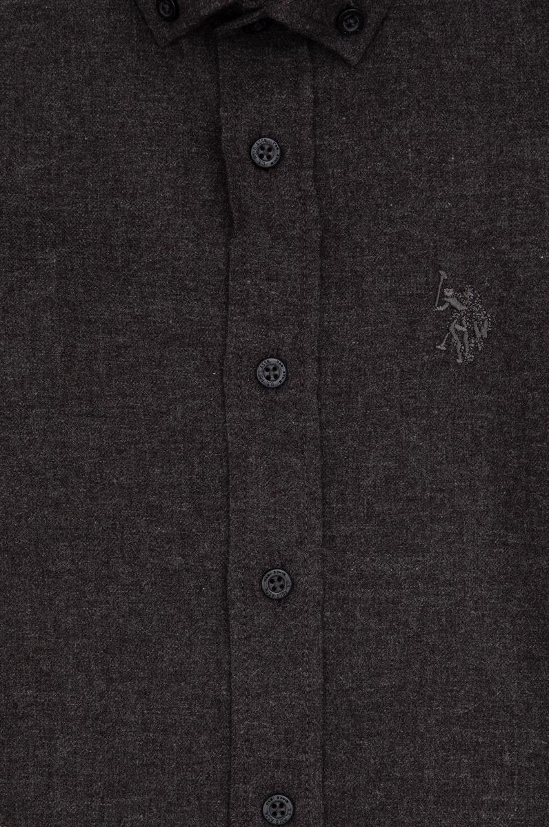 Erkek Çocuk Siyah Uzun Kollu Basic Gömlek