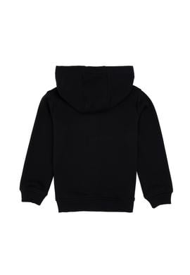 Erkek Çocuk Siyah Fermuarlı Kapüşonlu Sweatshirt - 50313844009