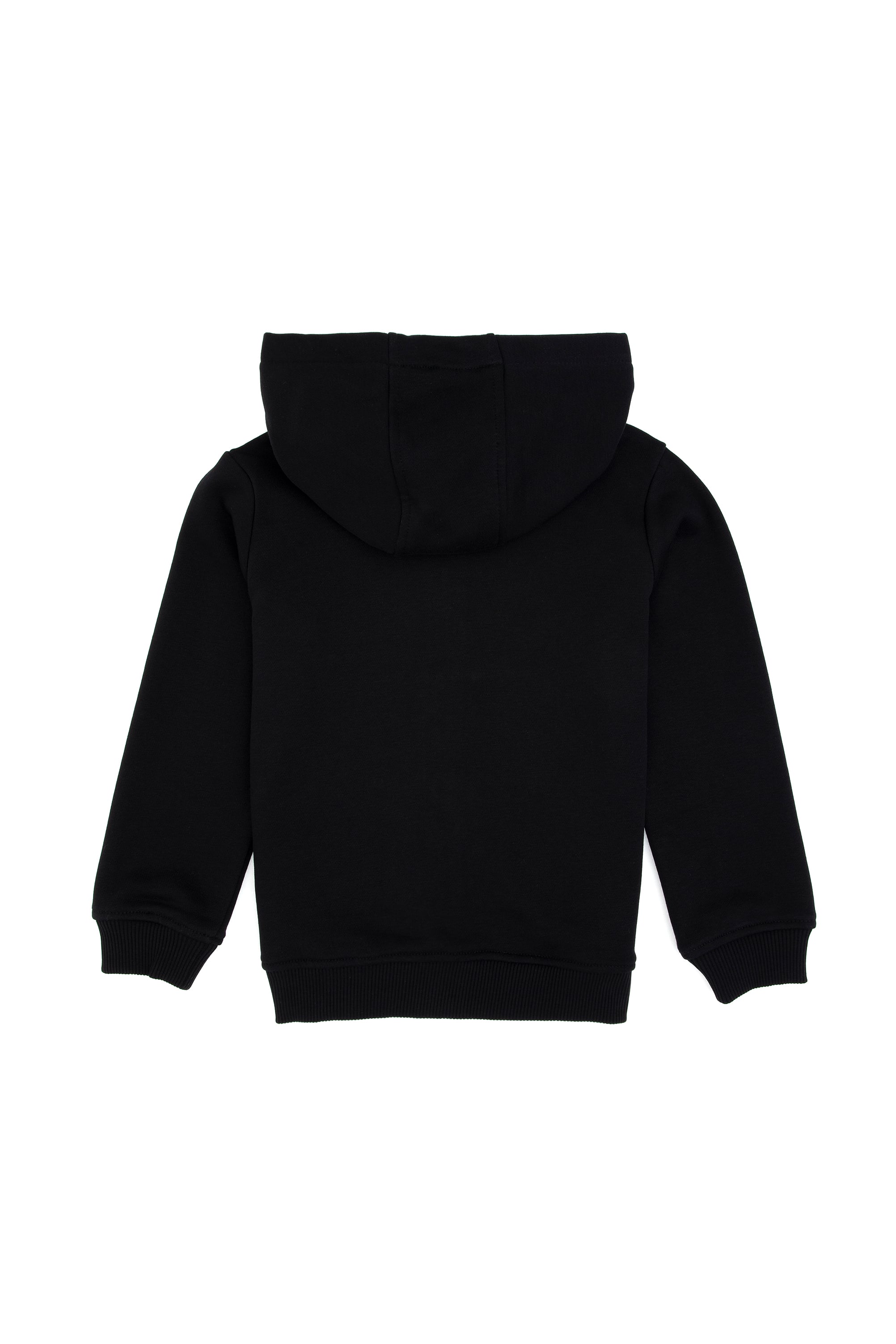 Erkek Çocuk Siyah Fermuarlı Kapüşonlu Sweatshirt