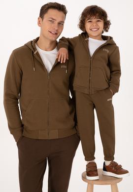 Erkek Regular Fit Haki Şardonlu Örme Hırka - 50313755038