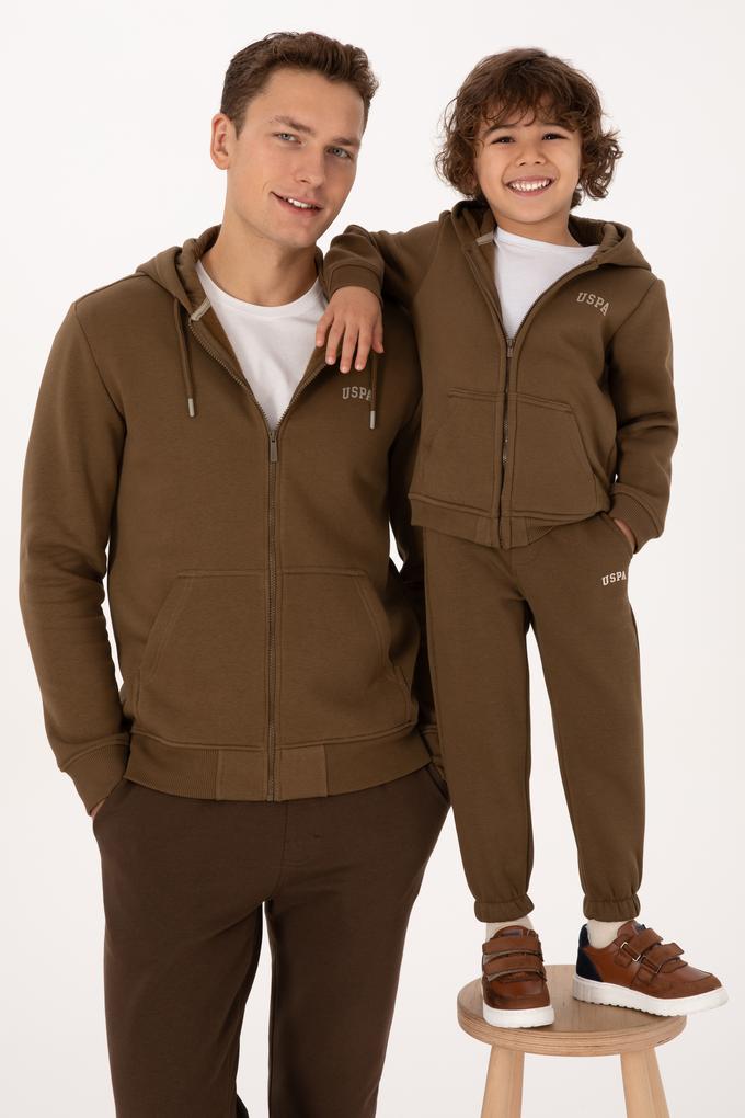 Erkek Regular Fit Haki Şardonlu Örme Hırka