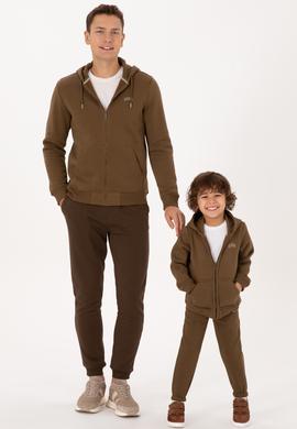 Erkek Regular Fit Haki Şardonlu Örme Hırka - 50313755038