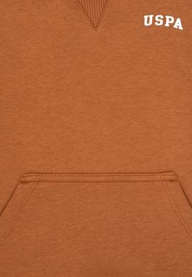 Erkek Çocuk Camel Kapüşonlu Basic Sweatshirt - 50313808161