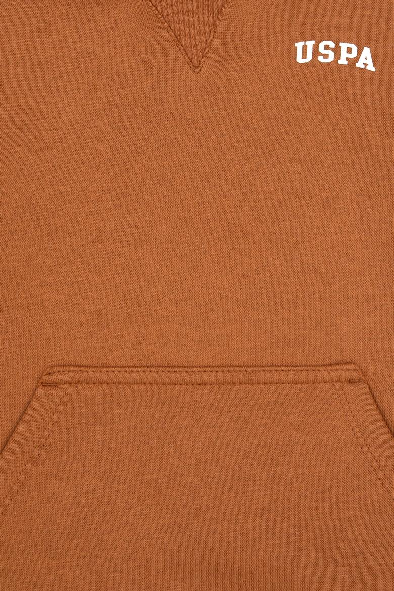 Erkek Çocuk Camel Kapüşonlu Basic Sweatshirt - 50313808161