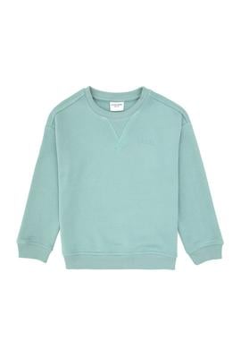 Erkek Çocuk Mint Bisiklet Yaka Basic Sweatshirt - 50313829067