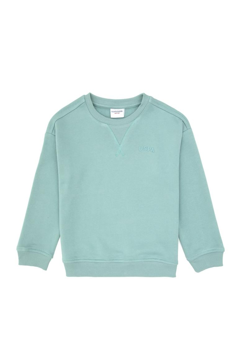 Erkek Çocuk Mint Bisiklet Yaka Basic Sweatshirt - 50313829067