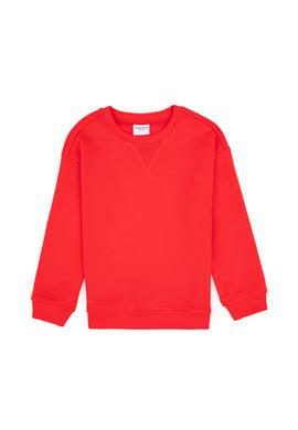 Erkek Çocuk Kırmızı Bisiklet Yaka Basic Sweatshirt - 50313829137