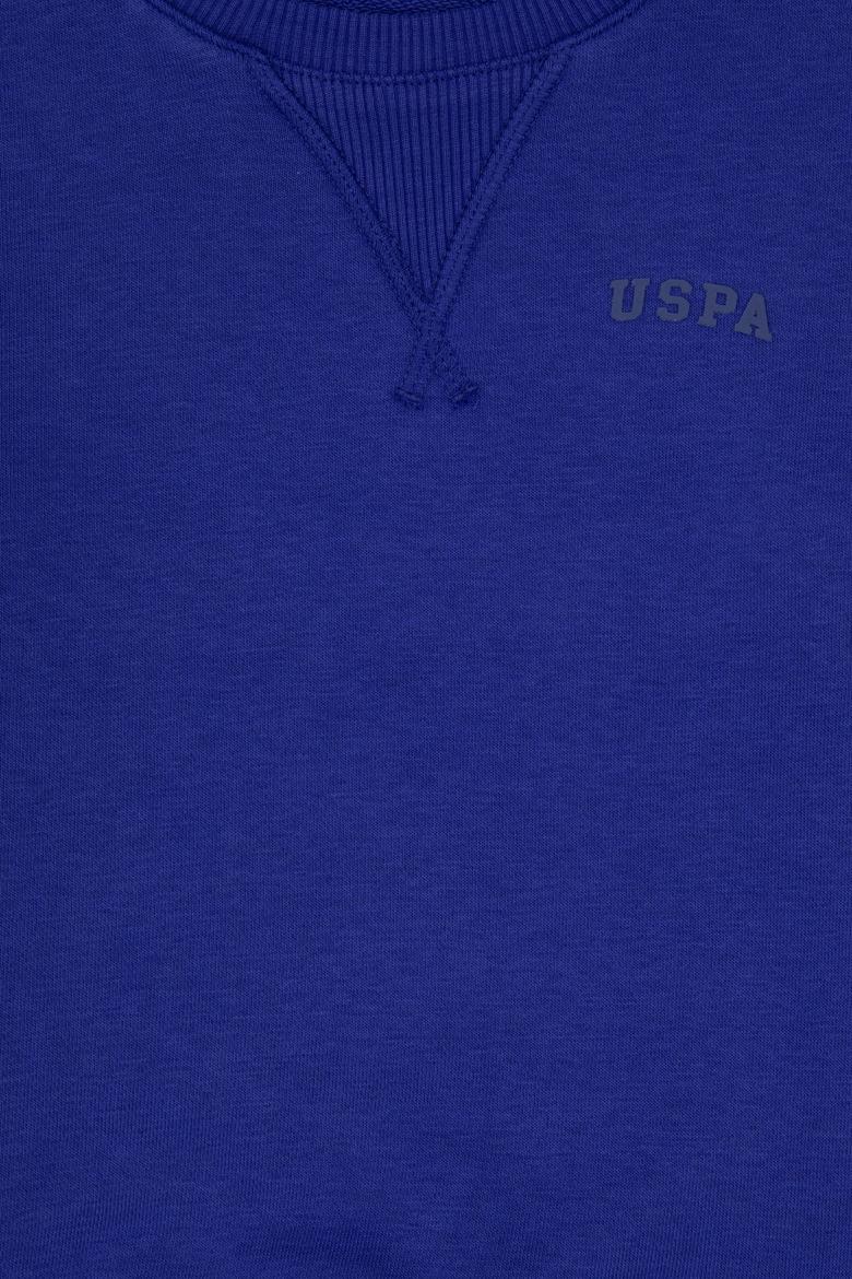 Erkek Çocuk Mor Bisiklet Yaka Basic Sweatshirt - 50313829163