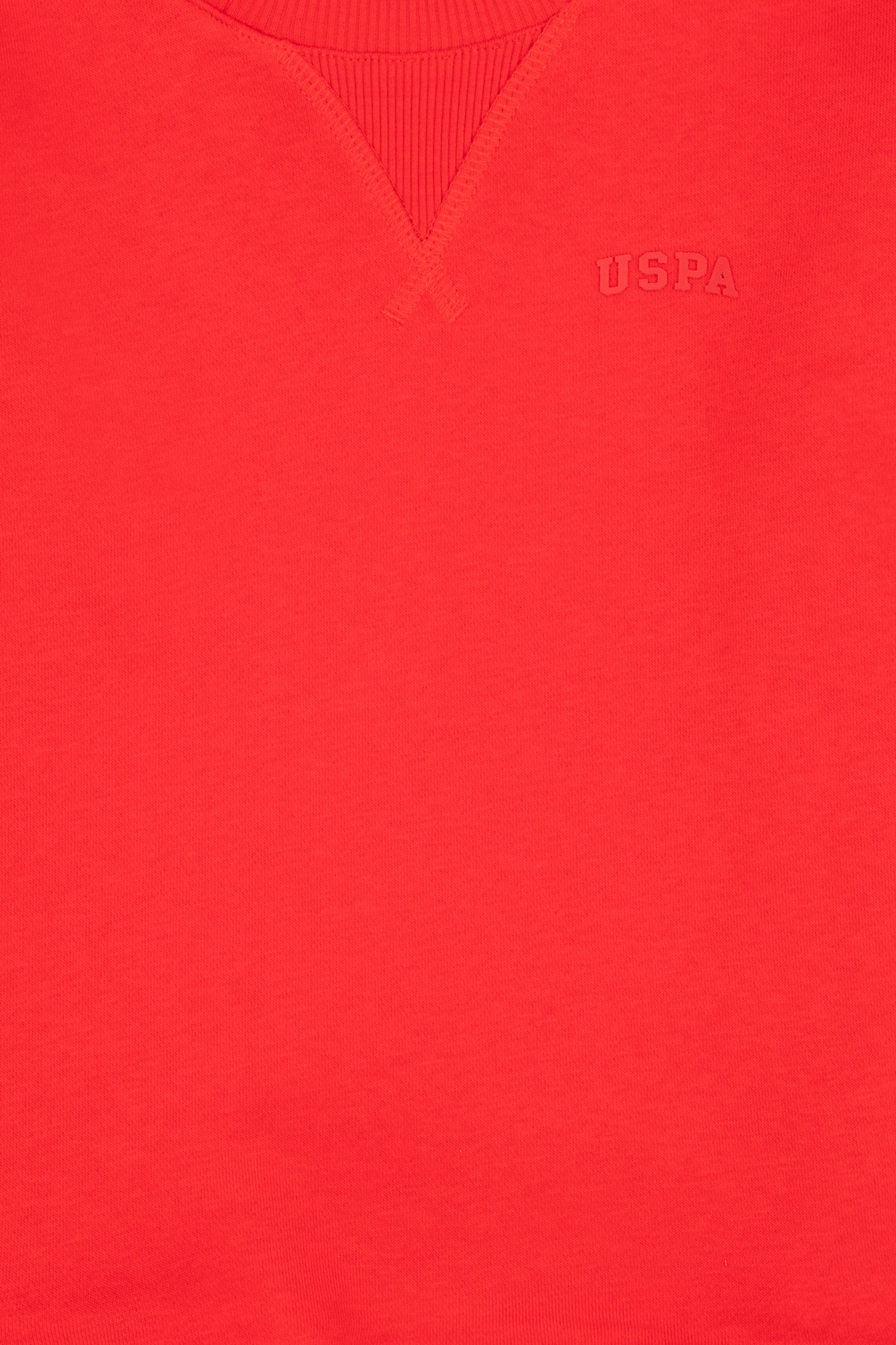 Erkek Çocuk Kırmızı Bisiklet Yaka Basic Sweatshirt
