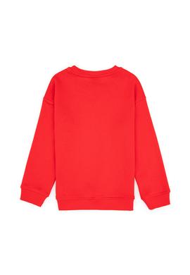 Erkek Çocuk Kırmızı Bisiklet Yaka Basic Sweatshirt - 50313829137