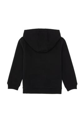 Erkek Çocuk Siyah Fermuarlı Kapüşonlu Sweatshirt - 50313852180