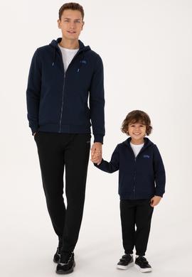 Erkek Regular Fit Lacivert Şardonlu Örme Hırka - 50313755001