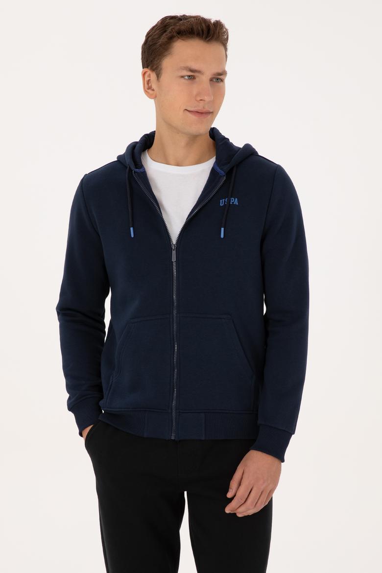 Erkek Regular Fit Lacivert Şardonlu Örme Hırka - 50313755001