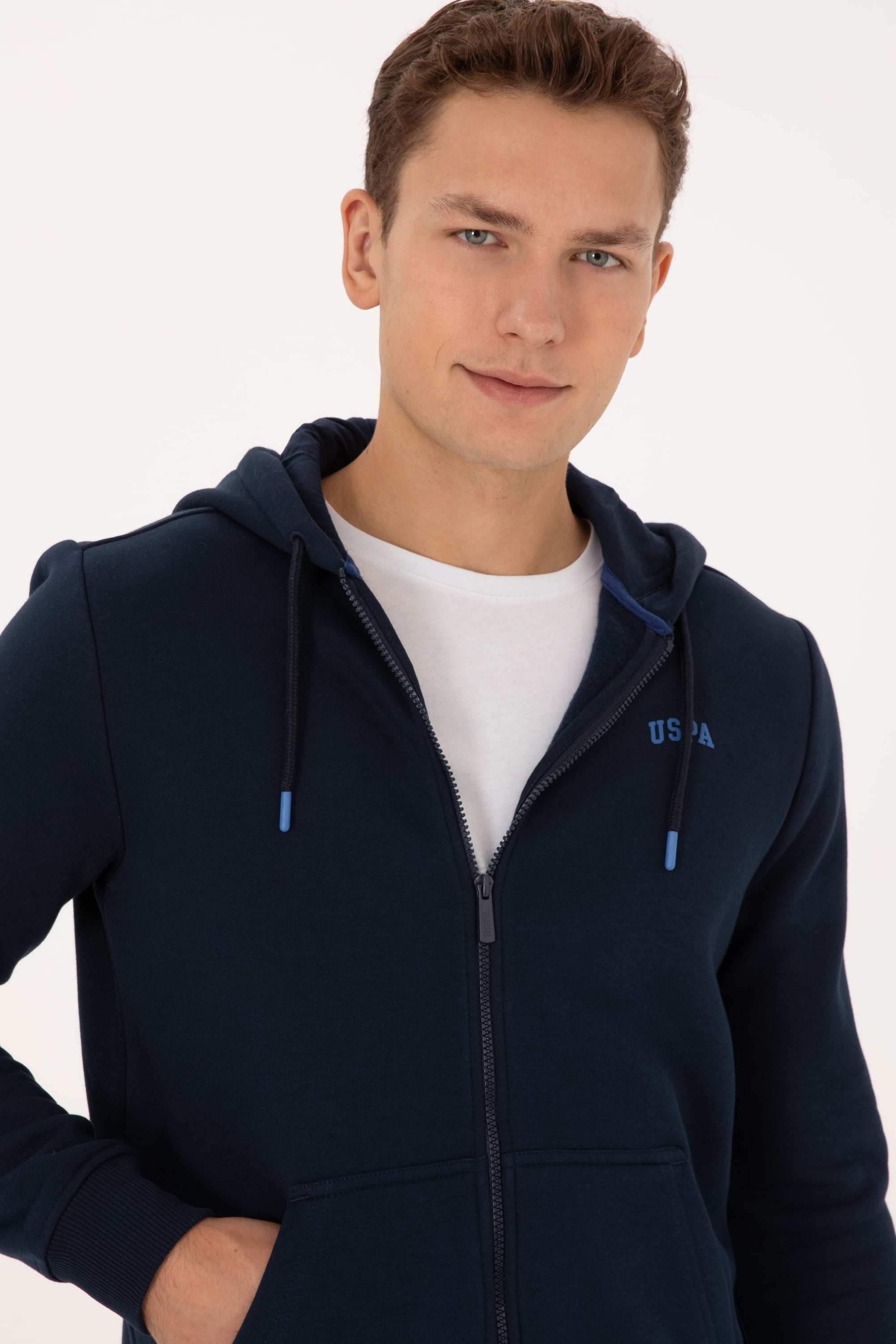 Erkek Regular Fit Lacivert Şardonlu Örme Hırka - Image 2